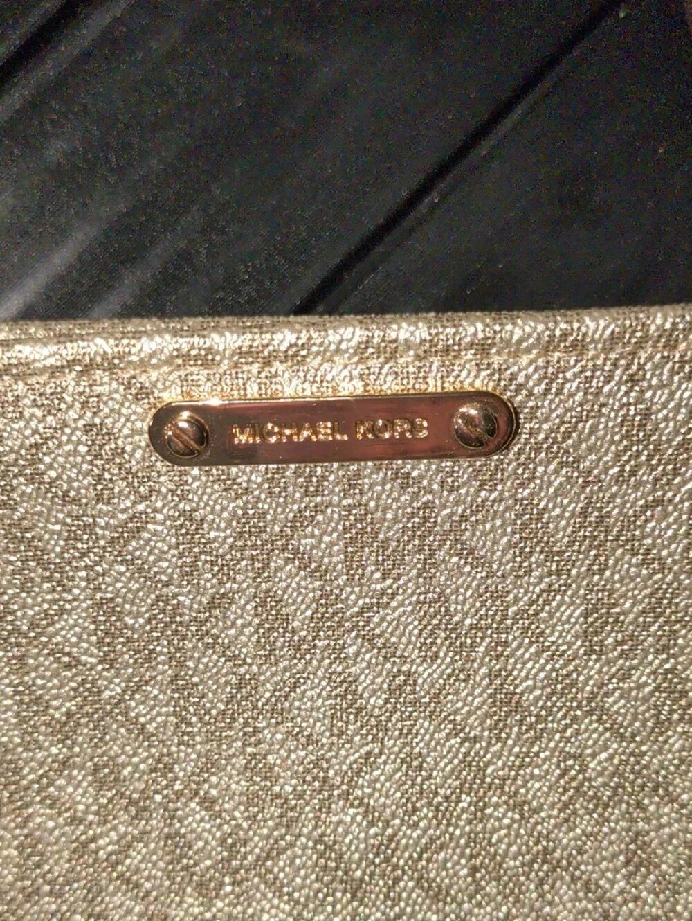 Michael Kors Metallic Gold Crossbody/Belt Bag